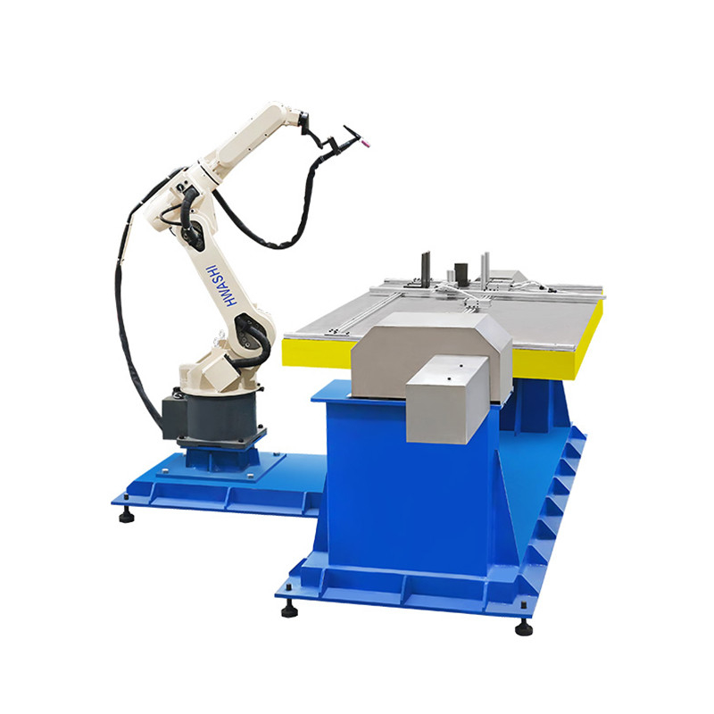 Industrielle Roboterarm-Schweißmaschine 6 Achsen Automatischer Aluminiumbrennstoffbehälter Mig-Schweißroboter