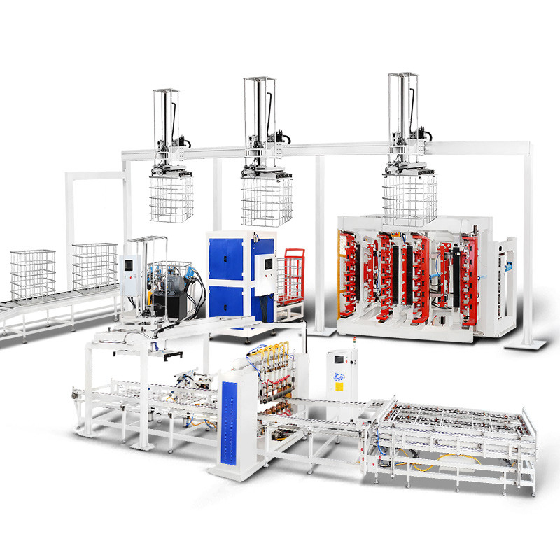 Hwashi Factory IBC Grid, IBC Cage Frame Produktionslinie, IBC Cage Frame Schließmaschine