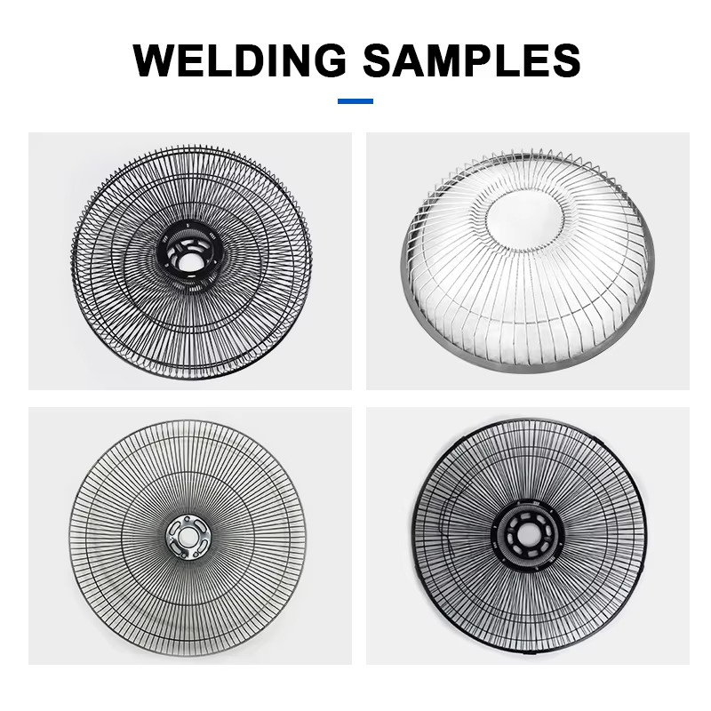 Hwashi Automatic Fan Guard Machining Machine,Spiral Fan Guard Machining Machine,Air Fan Mesh Welding Machinery Set Anlage