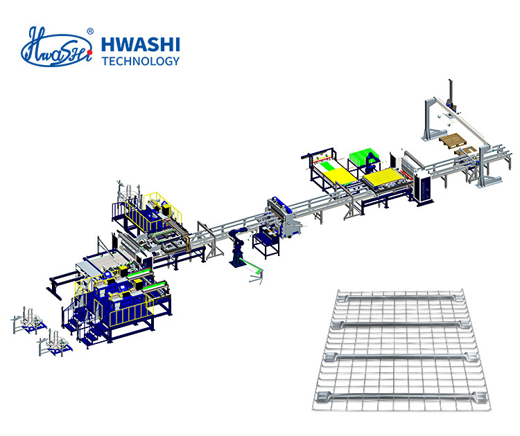 Hwashi verbessern Sie Ihren Produktionsprozess mit automatischer Käfigschweißmaschine für Wire Mesh Deck Regale