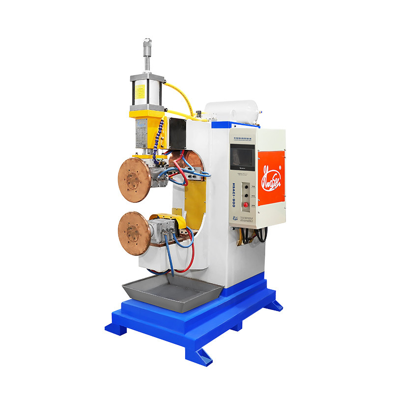 HWASHI Roller Spot Schweißer Ventilationskanal Manuell Blechdose Seitennaht Schweißmaschine Roll-to-Roll Banner Schweißer