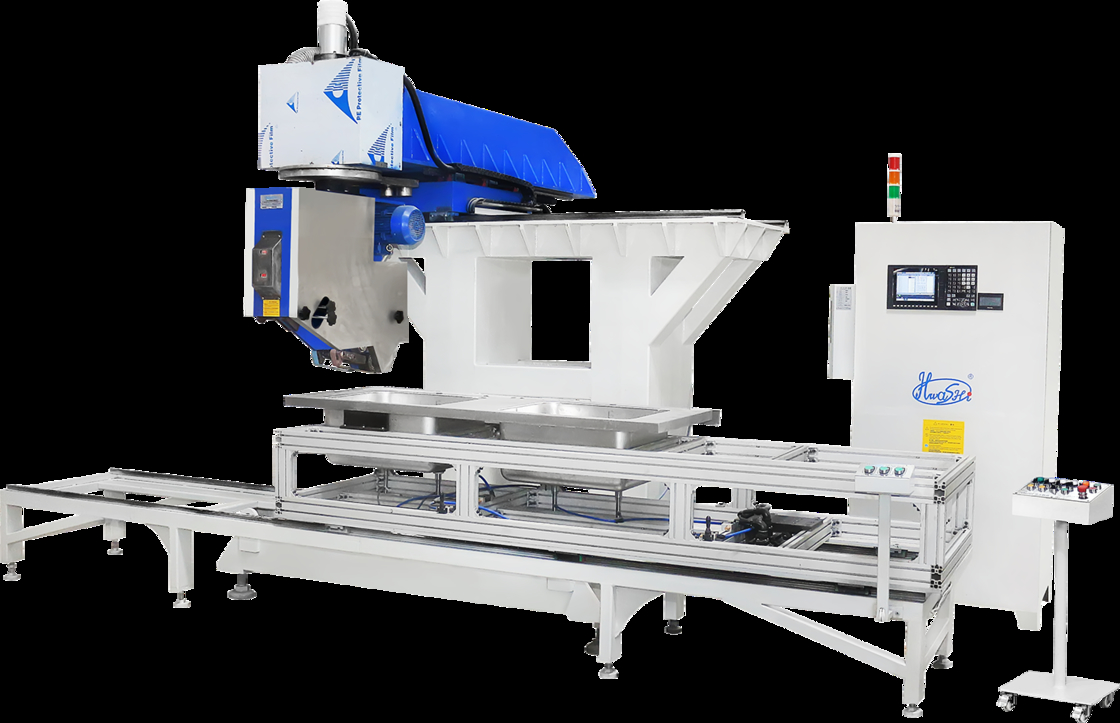 Hwashi CNC Edelstahl Küchenspülmaschine, Automatische Nahtschweißmaschine für italienische Küchenspülmaschine