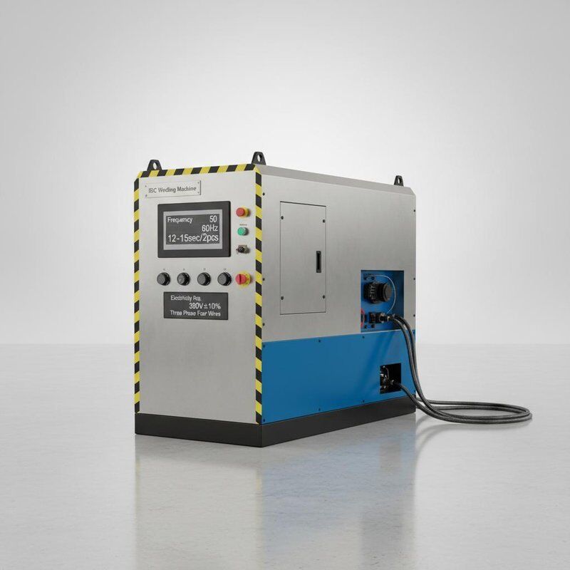 Frequenz 50 60Hz IBC Schweißmaschine Dreiphasig Vier Drähte 380V±10% Strombedarf Effizienz 12 15 Sek. pro 2 Stück