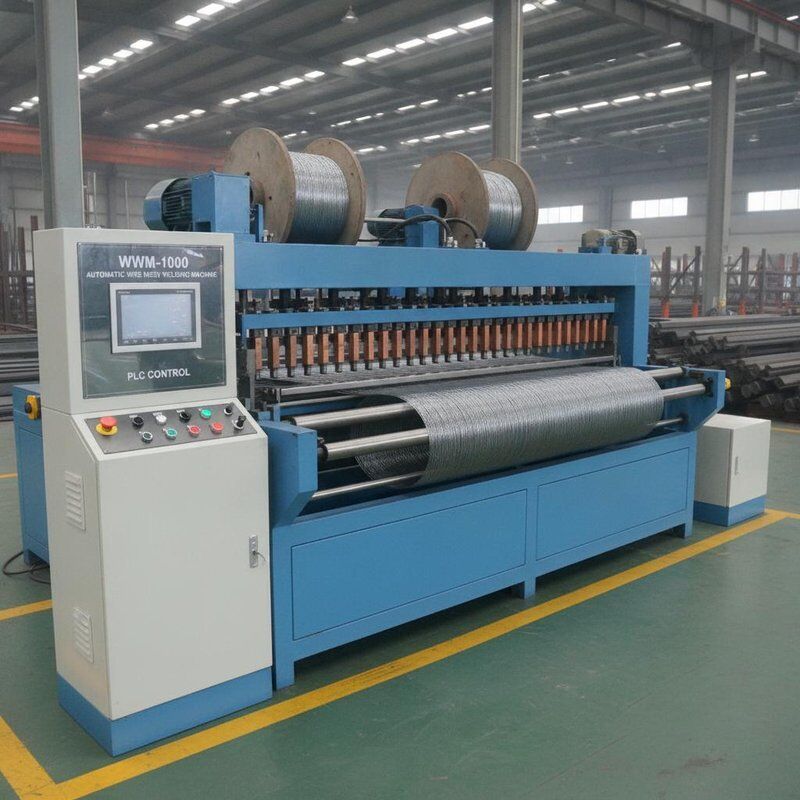 WWM-1000 Automatische Schweißmaschine 1000 mm Maschenbreite 2-4 mm Drahtdurchmesser Hochgeschwindigkeits-PLC-Steuerung
