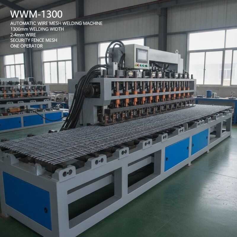 WWM-1300 Automatische Drahtgitter-Schweißmaschine 1300mm Schweißbreite 2-4mm Draht Sicherheitszaun-Gitter Ein Bediener