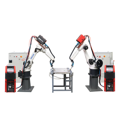 Aluminiumachse MIG-Schweißens-Roboter-Arbeitsplatz der blatt-Schweißens-Roboter-Maschinen-6