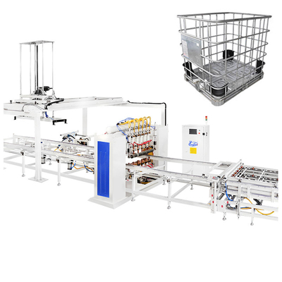 IBC-Käfigrahmen automatische Bohrmaschine IBC-Tote automatische geschweißte Drahtnetzmaschine