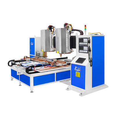 Hwashi CNC Seven 7-Achsen-Doppelkopf-Blatt-Metall-Spot-Schweißmaschine, automatischer Blatt-Metall-Schweißer für Squatrack