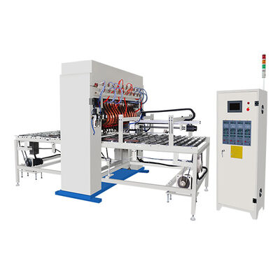 Schnelle Produktion PLC Touchscreen Wire Mesh Schweißlinie 1800mm Breite 100 Reihen Minute Automatisch