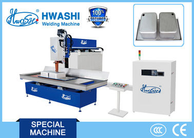 Rollen-Nahtschweißungs-Maschine Hwashi CNC automatische für Edelstahl-Spülbecken-Schüssel