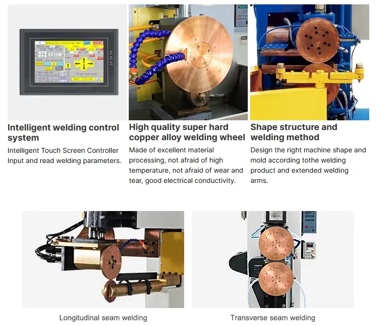 Hwashi Hochwertige Längsschleiferschweißmaschine für Kraftstoffbehälter 2